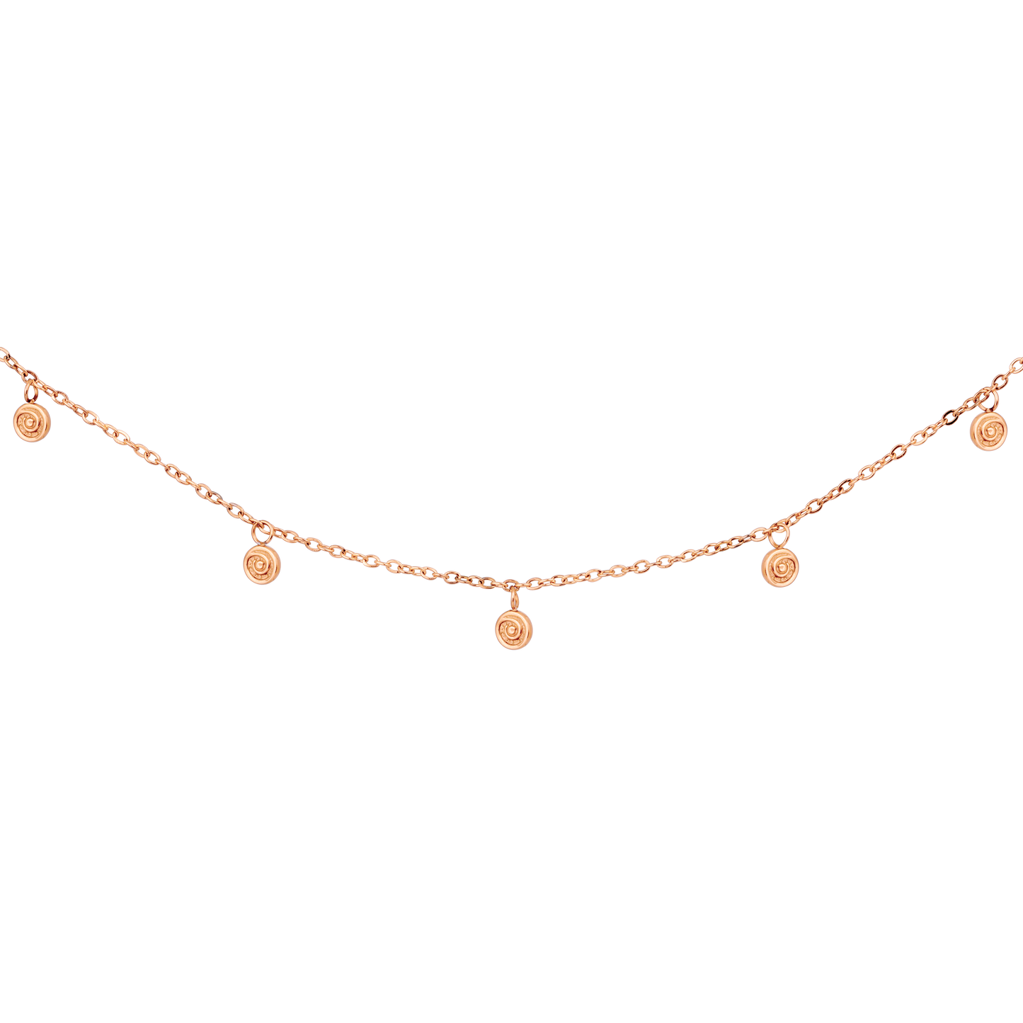 Swirl'n Choker Oro Rosa