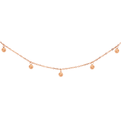 Swirl'n Choker Oro Rosa