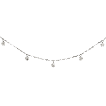 Swirl'n Choker Argento