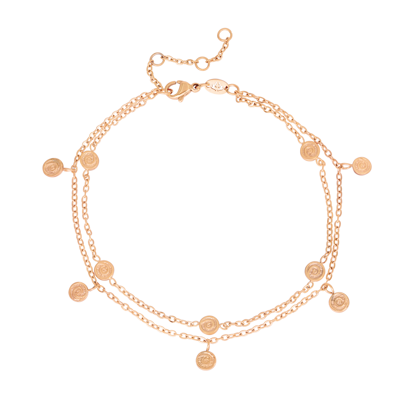 Swirl'n Double Cavigliera Oro Rosa