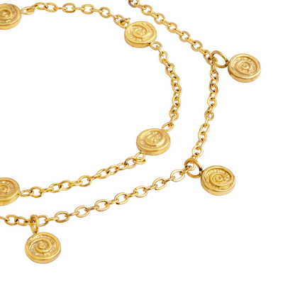 Swirl'n Double Cavigliera Oro