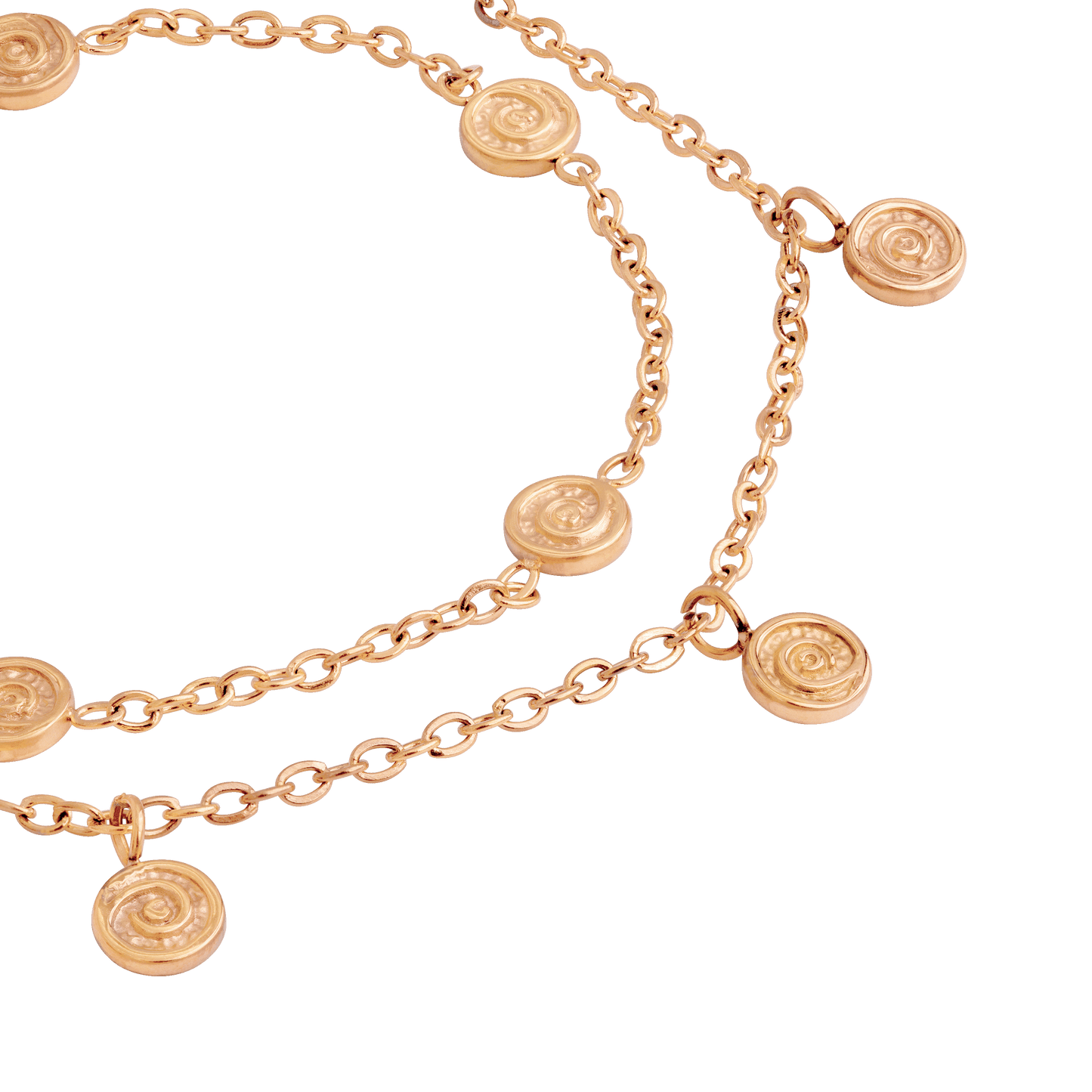 Swirl'n Double Cavigliera Oro Rosa