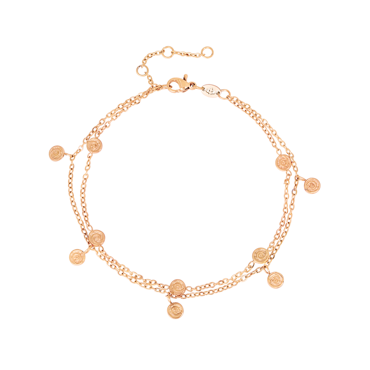 Swirl'n Double Bracciale Oro Rosa