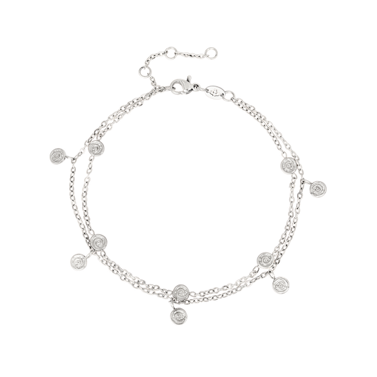 Swirl'n Double Bracciale Argento