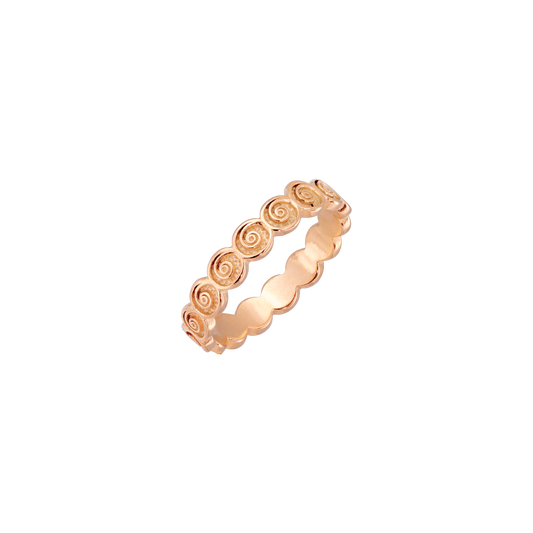Swirl'n Anello Oro Rosa