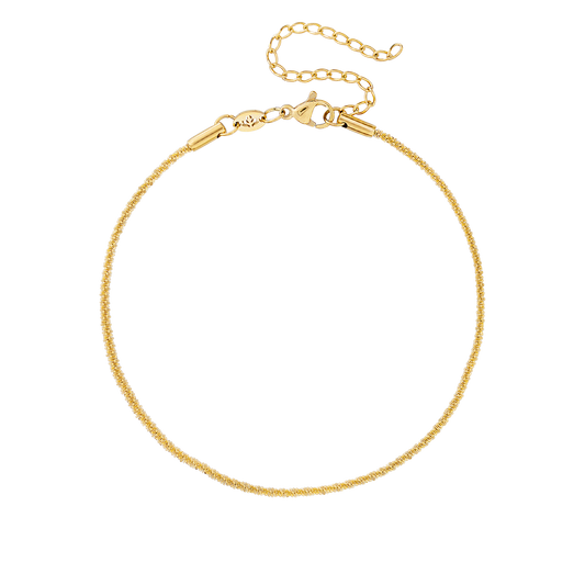 Criss Cross Chain Cavigliera Oro