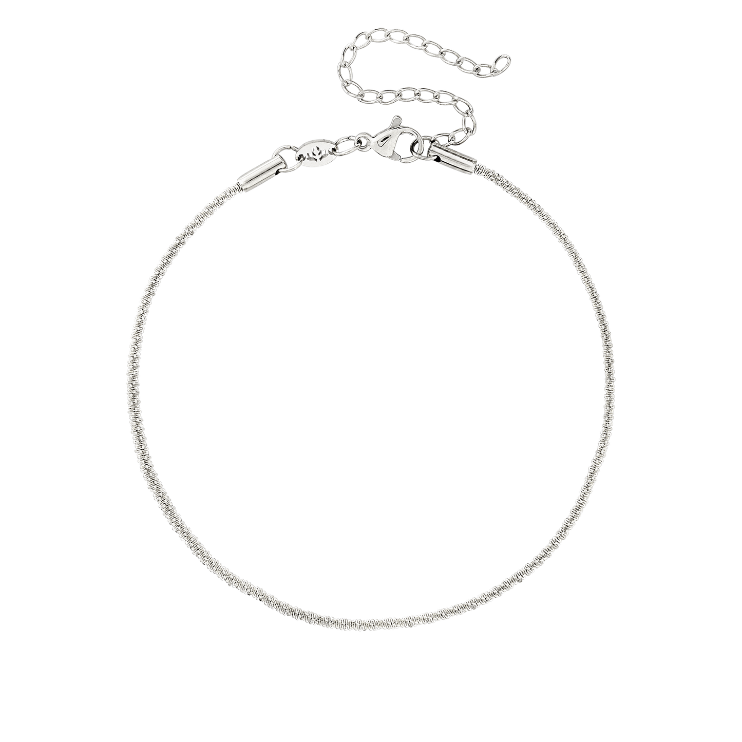 Criss Cross Chain Cavigliera Argento
