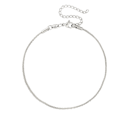 Criss Cross Chain Cavigliera Argento