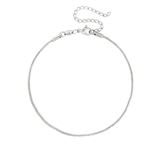 Criss Cross Chain Cavigliera Argento