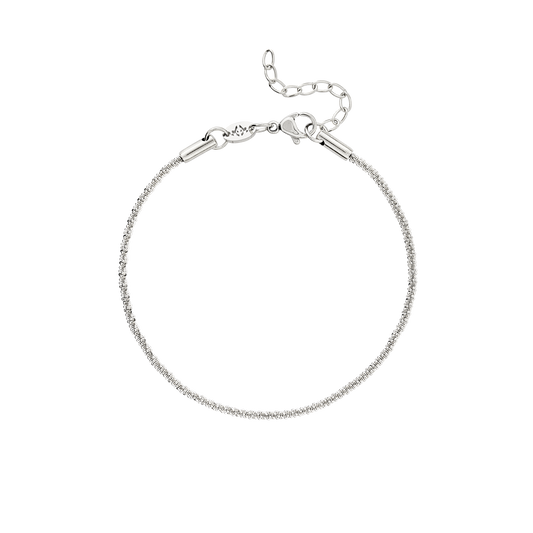 Criss Cross Chain Bracciale Argento