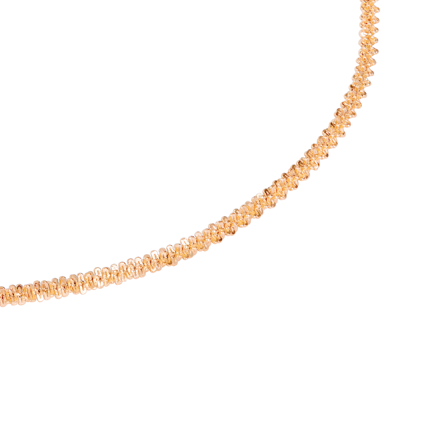 Criss Cross Chain Collana Oro Rosa