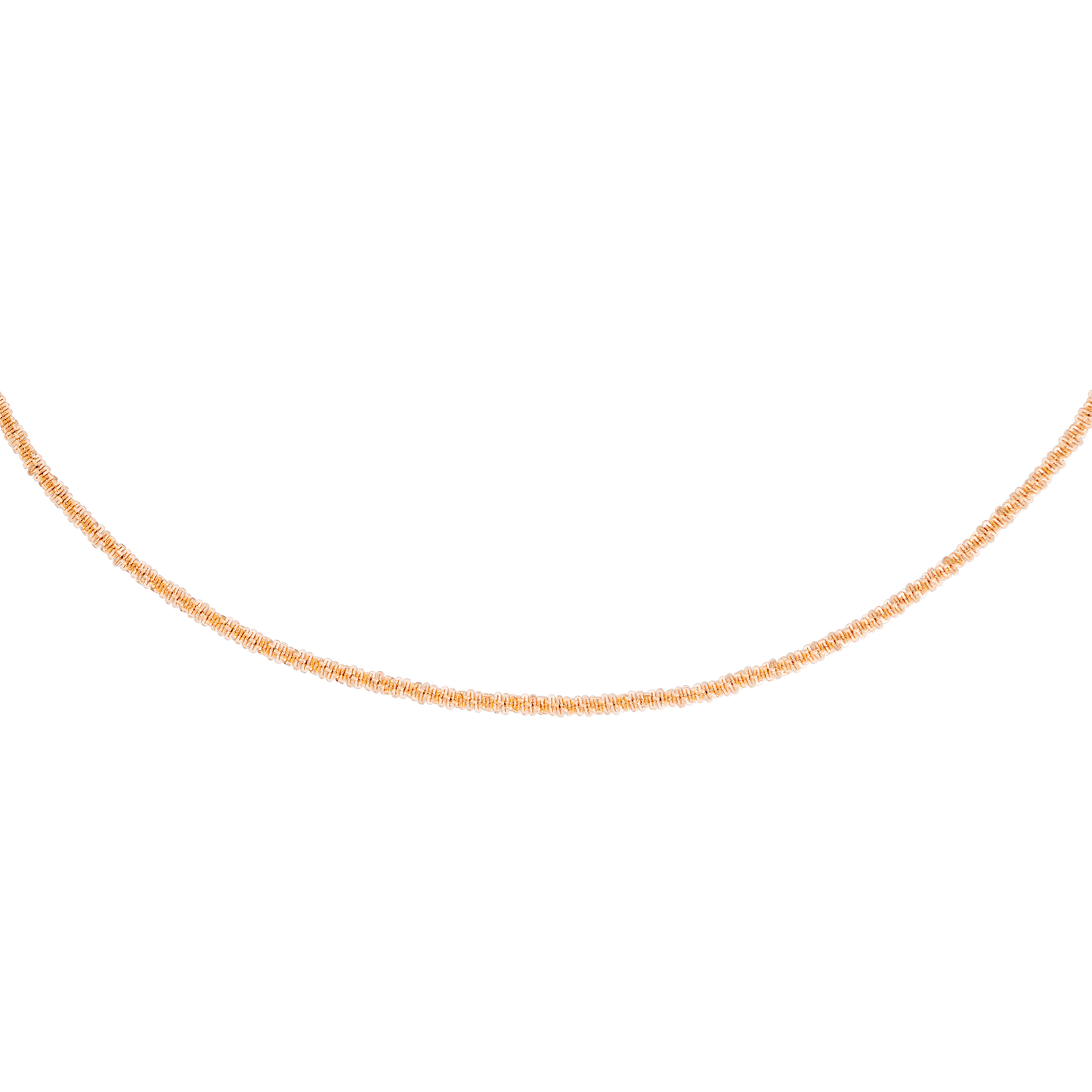 Criss Cross Chain Collana Oro Rosa