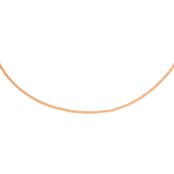 Criss Cross Chain Collana Oro Rosa