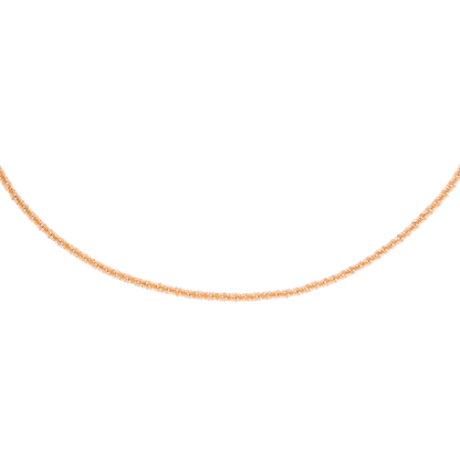Criss Cross Chain Collana Oro Rosa