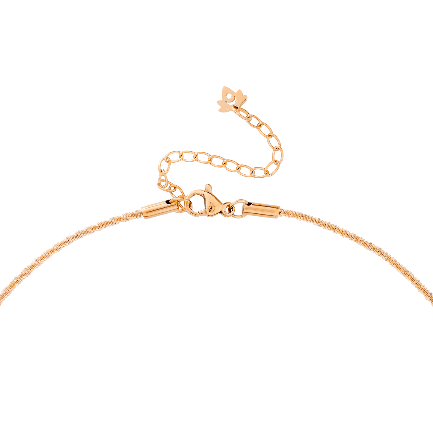 Criss Cross Chain Collana Oro Rosa