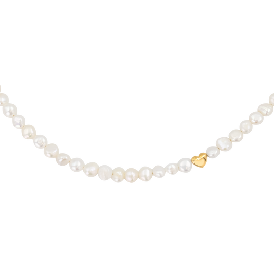 Retro Love Pearl Collana Oro