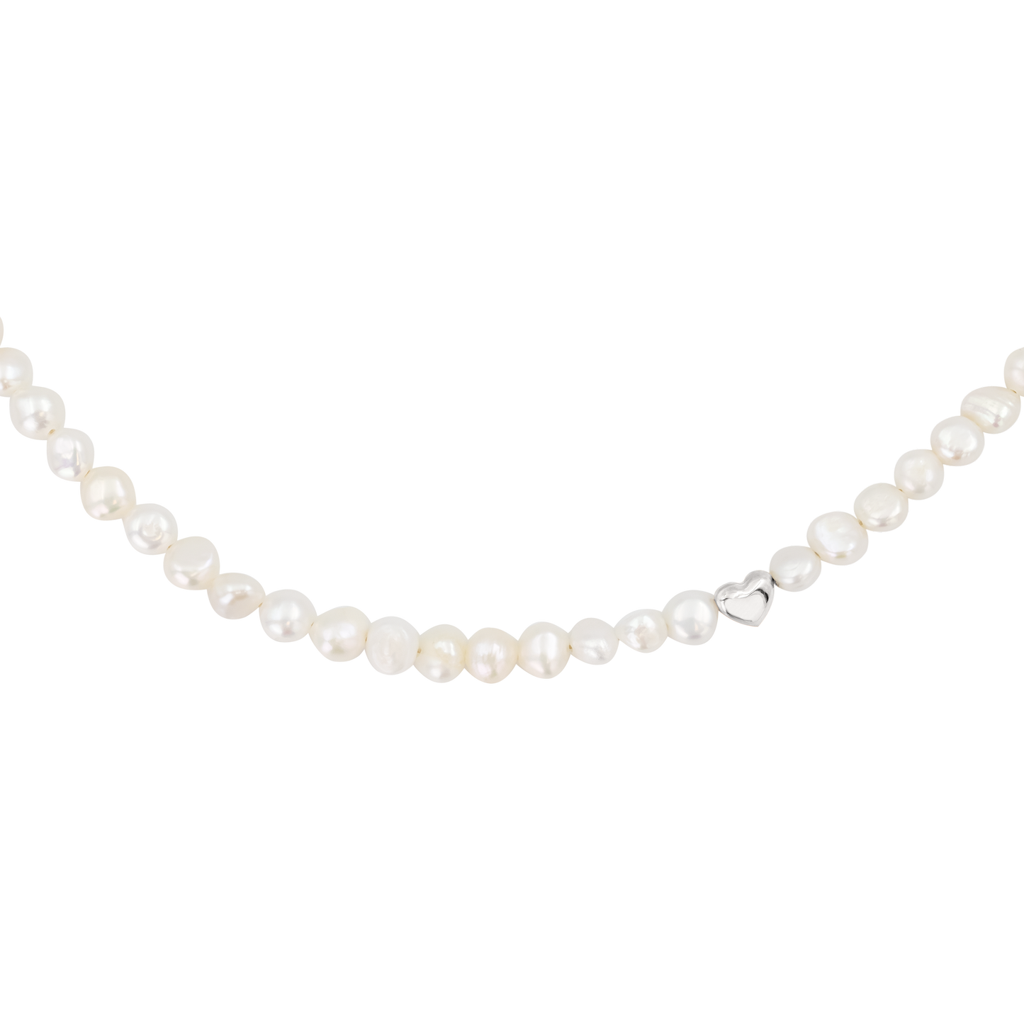 Retro Love Pearl Collana Argento