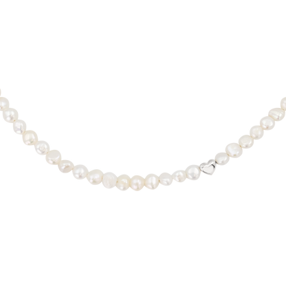 Retro Love Pearl Collana Argento