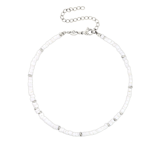 Puka Shell Cavigliera Argento