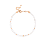 Puka Shell Bracciale Oro Rosa