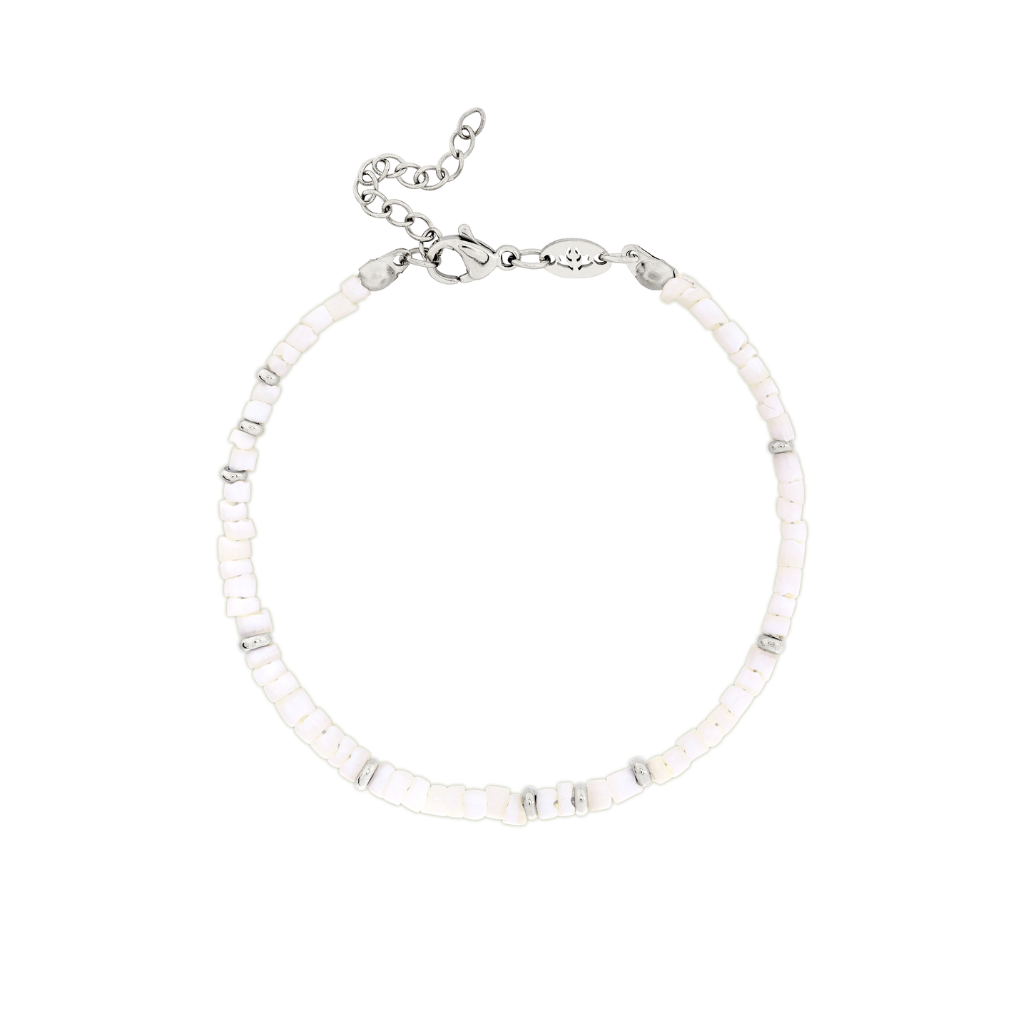 Puka Shell Bracciale Argento