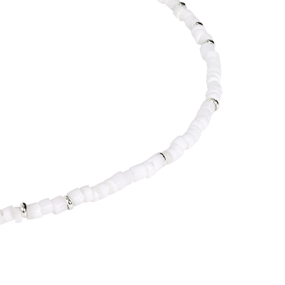 Puka Shell Collana Argento