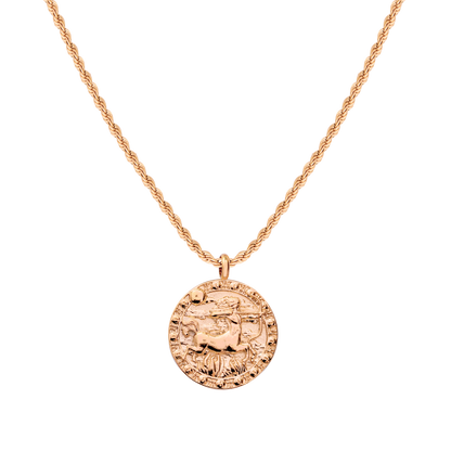 Zodiac Sign Collana Oro Rosa