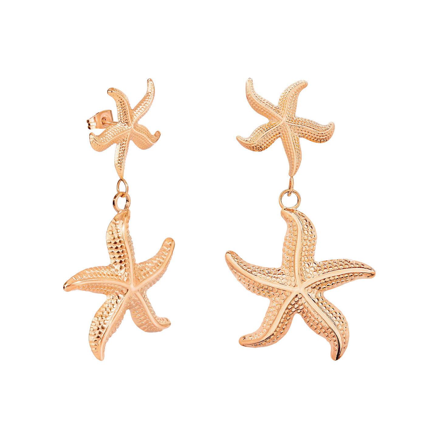 Starfish Orecchini Oro Rosa