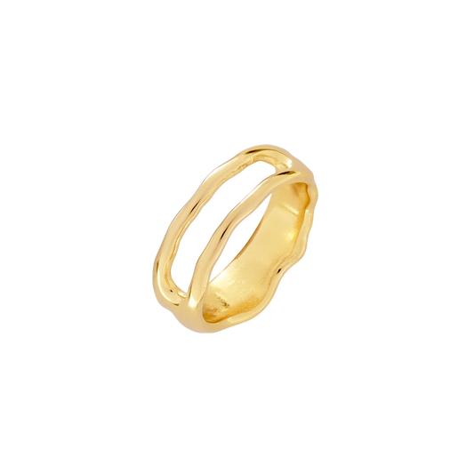 Flowing Gap Anello Oro