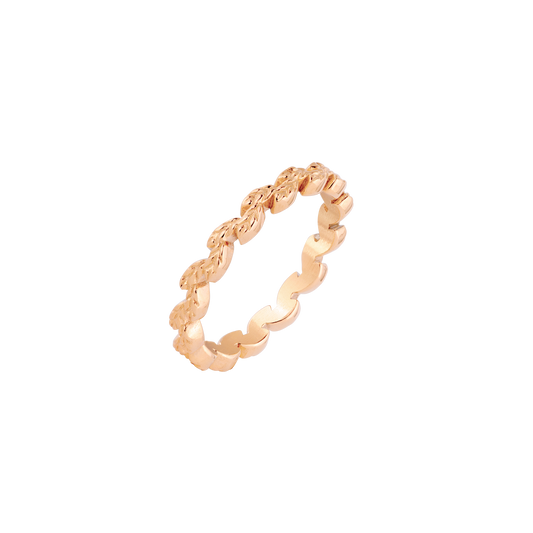 Petal Line Ring Oro Rosa