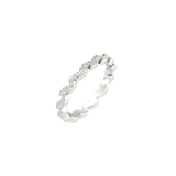 Petal Line Anello Argento