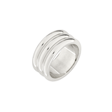 Trio Stack Anello Argento