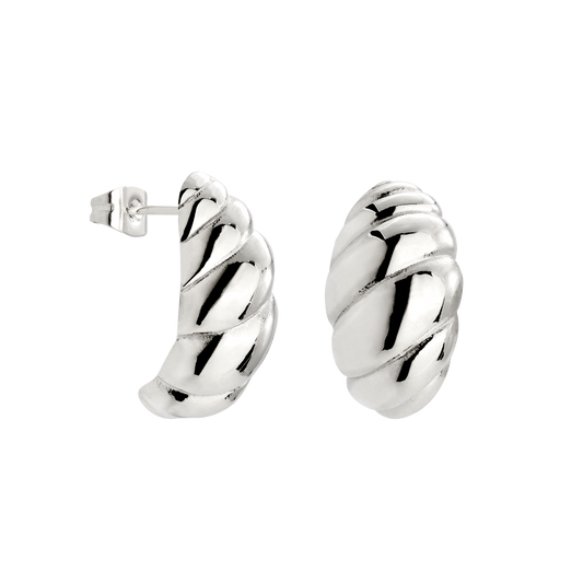 Bold Croissant Orecchini Argento