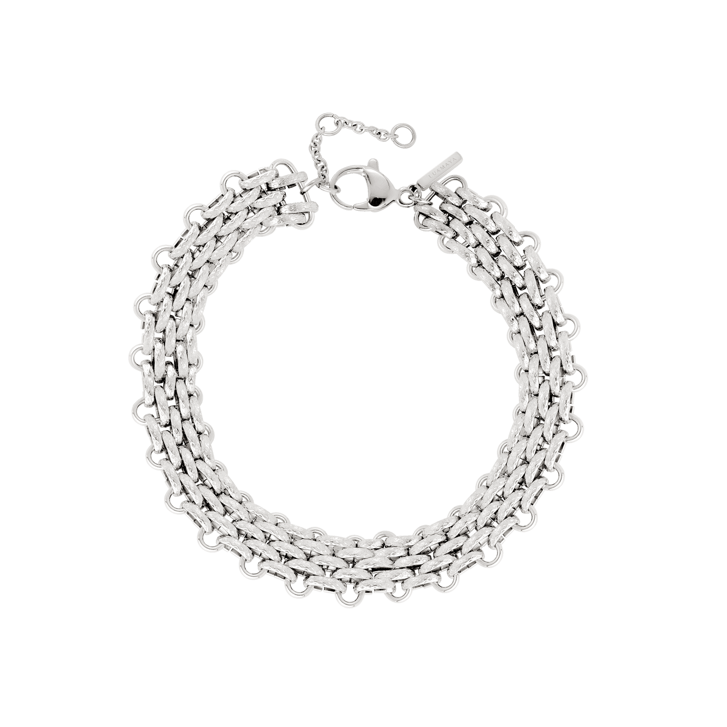 Bold Mesh Bracciale Argento