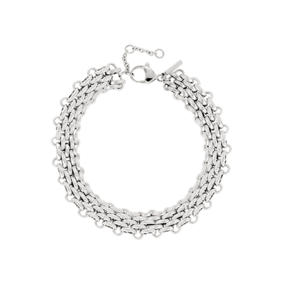 Bold Mesh Bracciale Argento