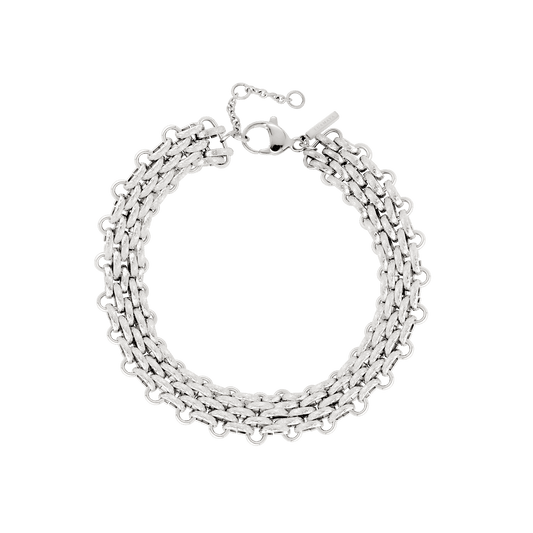 Bold Mesh Bracciale Argento