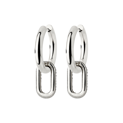 Chunky Glam it up Hoop Set Medium Argento