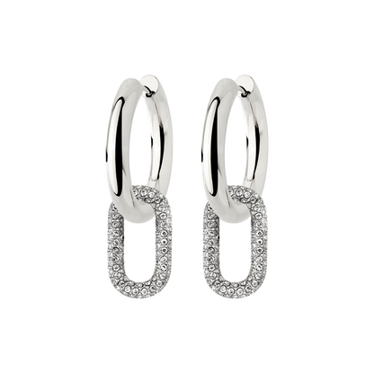 Chunky Glam it up Hoop Set Medium Argento