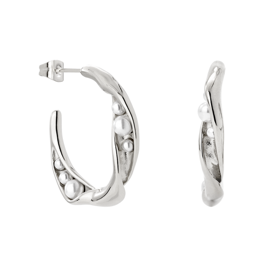 Branch Pearl Orecchini Argento