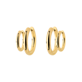 Chunky Lover Hoop Set Small Oro
