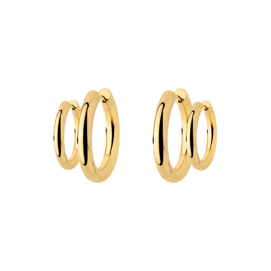 Chunky Lover Hoop Set Small Oro