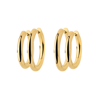Chunky Lover Hoop Set Medium Oro