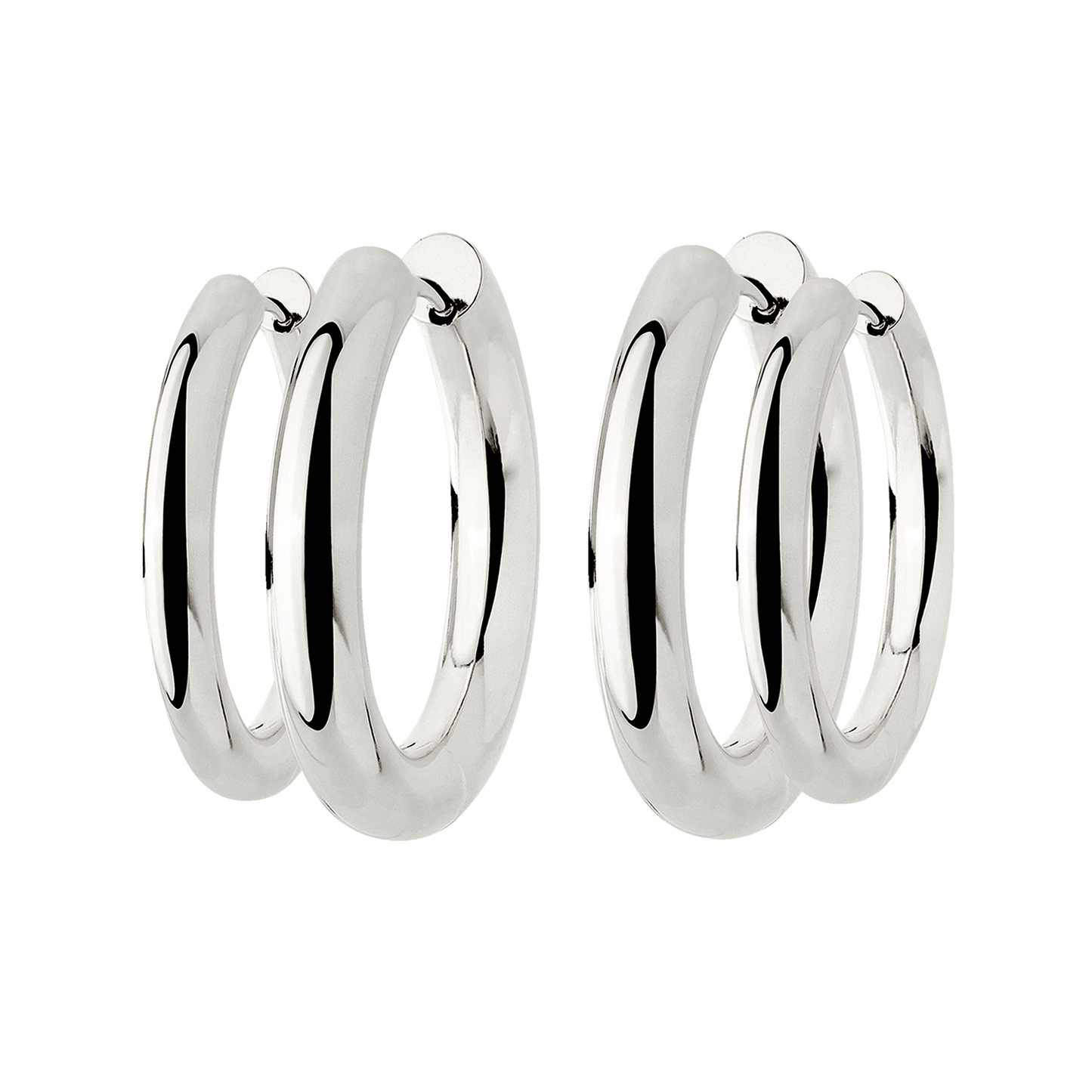 Chunky Lover Hoop Set Maxi Argento