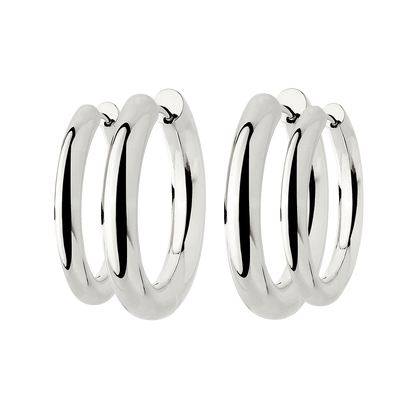 Chunky Lover Hoop Set Maxi Argento
