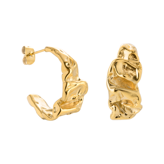 Crinkled Orecchini Oro