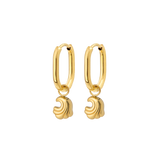 Curvy Wave Oval Hoop Set Baby Oro