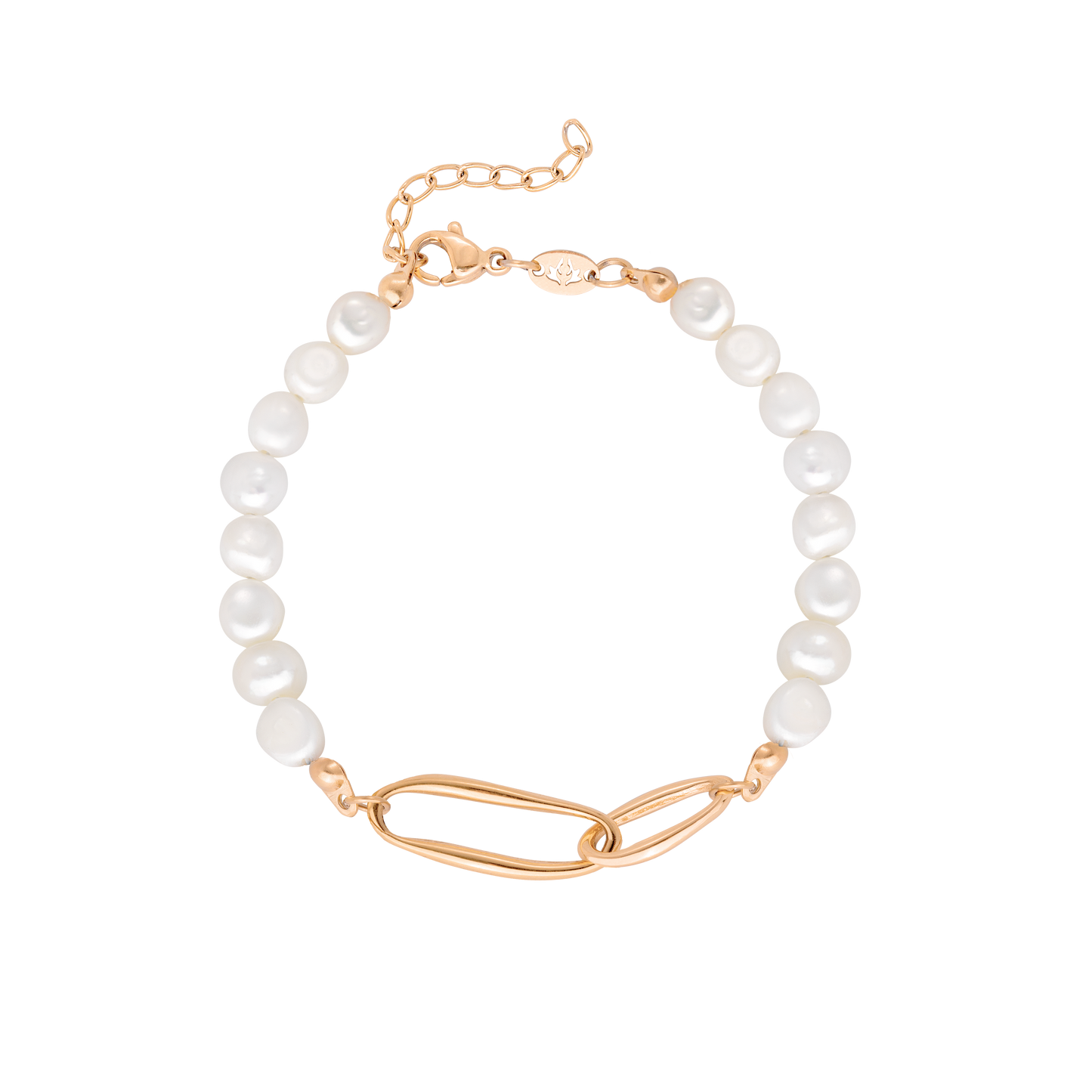 Fluidity Pearl Bracciale Oro Rosa