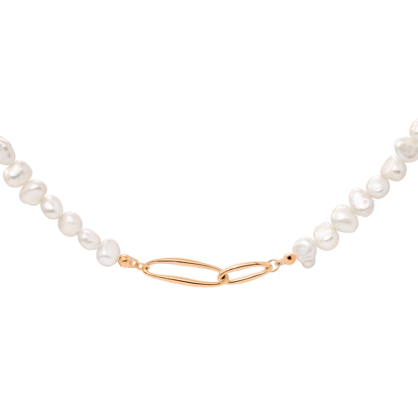 Fluidity Pearl Collana Oro Rosa