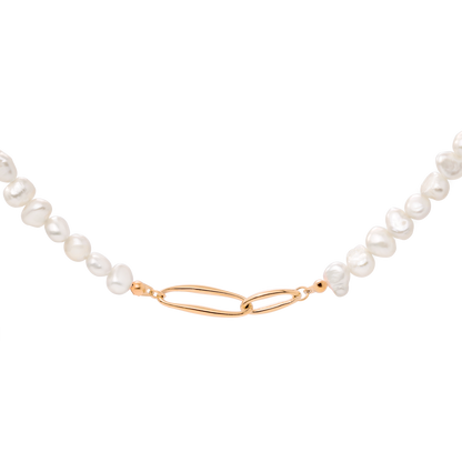 Fluidity Pearl Collana Oro Rosa