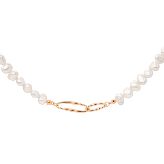 Fluidity Pearl Collana Oro Rosa